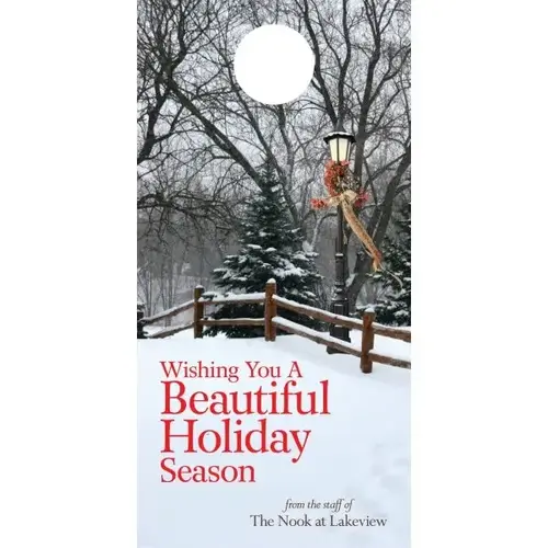 Holiday Door Tag, "beautiful Holiday" Design - pack of 50 Holiday Door Tag, "beautiful Holiday" Design - pack of 50