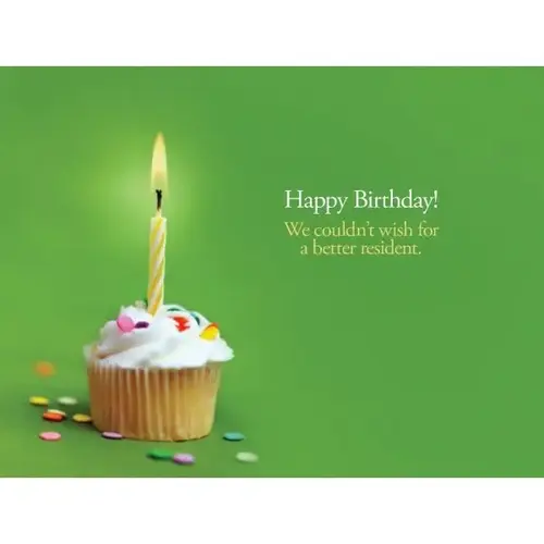 Personalized Simpleside Card Birthday Cake No Envelope Imprint - pack of 50 Personalized Simpleside Card Birthday Cake No Envelope Imprint - pack of 50