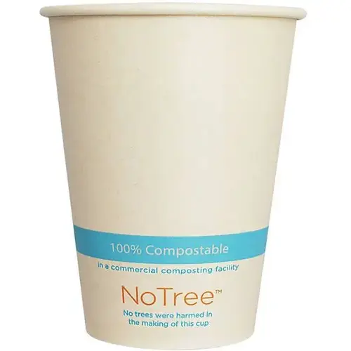 Notree Paper Cold Cups, 12 Oz, Natural - pack of 1000 Notree Paper Cold Cups, 12 Oz, Natural - pack of 1000