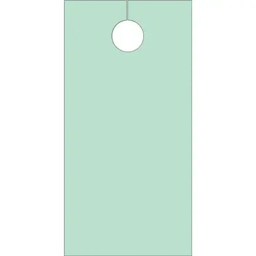 Blank Door Tags, Green - pack of 100 Blank Door Tags, Green - pack of 100