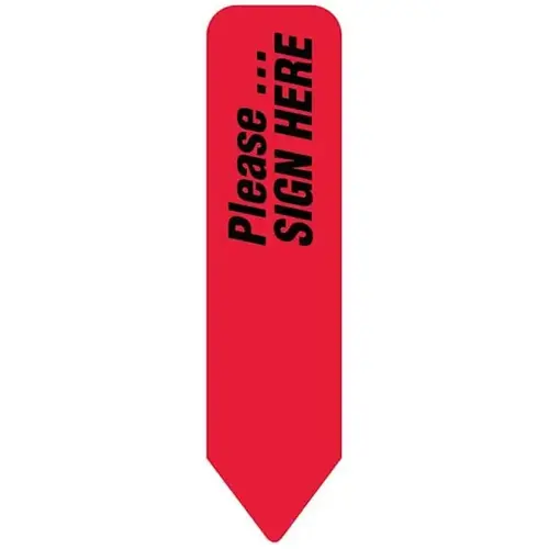 Uniarrow Flag 2-1/4"X9/16" Red Please Sign Here - pack of 150 Uniarrow Flag 2-1/4"X9/16" Red Please Sign Here - pack of 150