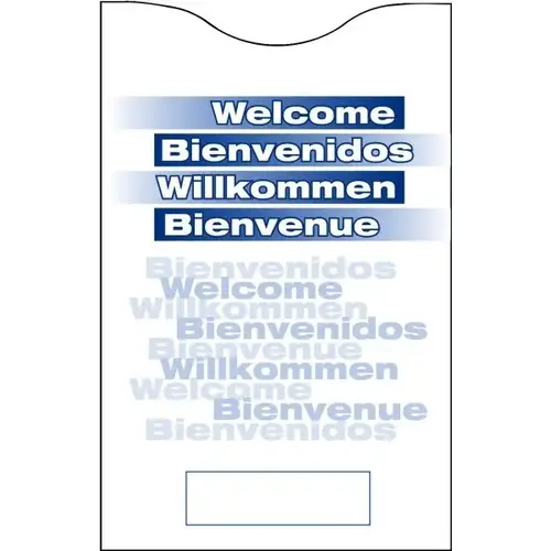 Multilingual Keycard Envelope - pack of 500 Multilingual Keycard Envelope - pack of 500