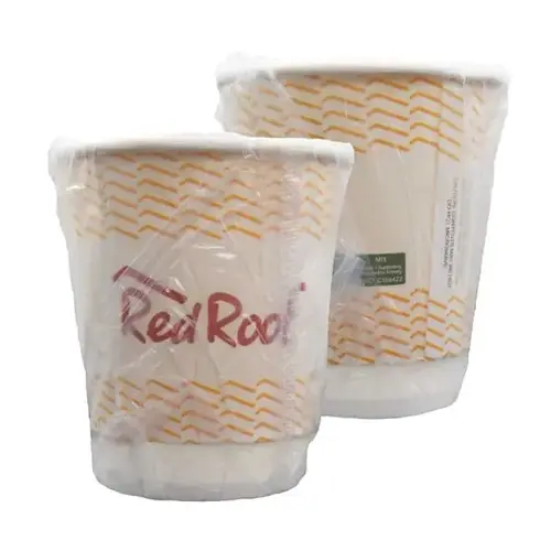 Rdi Double Wall Aqueous Cup Red Roof Inn Wrapped 9oz Fsc - pack of 500 Rdi Double Wall Aqueous Cup Red Roof Inn Wrapped 9oz Fsc - pack of 500