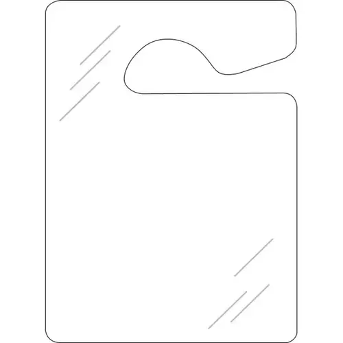 Plastic Displayer Hang Tag, Large - pack of 100 Plastic Displayer Hang Tag, Large - pack of 100
