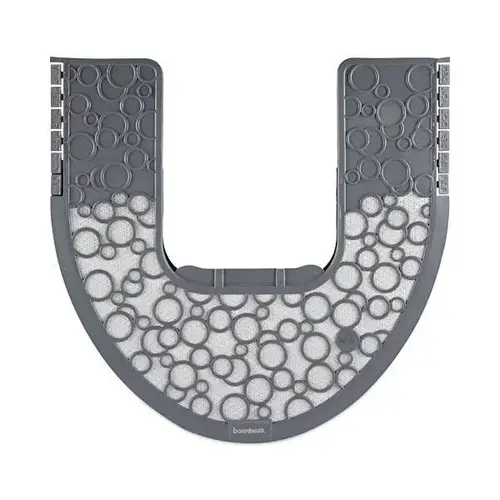 Commode Mat 2.0 Disposable Toilet Floor Mat, Non-Slip Rubber, 22 X 22, Gray/White - pack of 6 Commode Mat 2.0 Disposable Toilet Floor Mat, Non-Slip Rubber, 22 X 22, Gray/White - pack of 6
