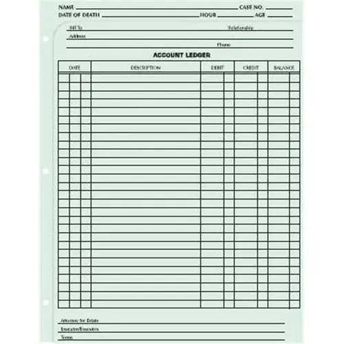 Funeral Worksheet Three In One Form - pack of 100 Funeral Worksheet Three In One Form - pack of 100