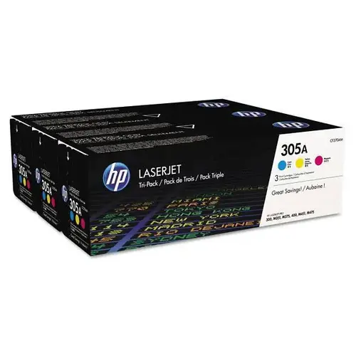 305a Cf370a-M Cyan/Magenta/Yellow Original Laserjet Toner Cartridges - pack of 3 305a Cf370a-M Cyan/Magenta/Yellow Original Laserjet Toner Cartridges - pack of 3