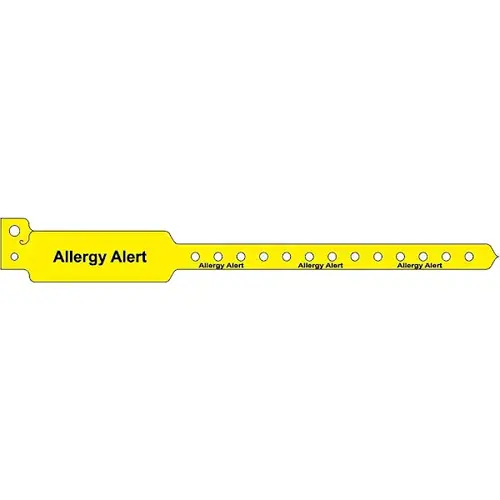Adult Plastic Alert Band 10" X 1-1/8" - pack of 500 Adult Plastic Alert Band 10" X 1-1/8" - pack of 500