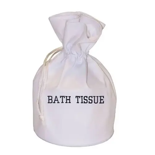 Bath Tissue Bag In White - pack of 10 Bath Tissue Bag In White - pack of 10