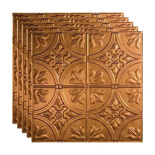 2 ftX2 ft Traditional #2 Lay Ceiling Panel, Antique Bronze - pack of 5 2 ftX2 ft Traditional #2 Lay Ceiling Panel, Antique Bronze - pack of 5