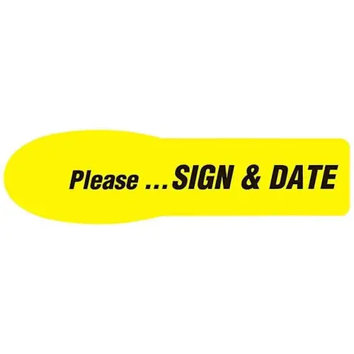 Extra Large Uniflag 2-1/4x5/8" Please Sign Here - pack of 90 Extra Large Uniflag 2-1/4x5/8" Please Sign Here - pack of 90