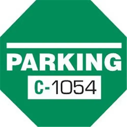Parking Permit Stickers, Static Cling, Green, 1-3/4 X 1-3/4 - pack of 100 Parking Permit Stickers, Static Cling, Green, 1-3/4 X 1-3/4 - pack of 100