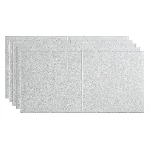 2 ftX4 ft Border Fill Glue Up Ceiling Panel, Matte White - pack of 5 2 ftX4 ft Border Fill Glue Up Ceiling Panel, Matte White - pack of 5