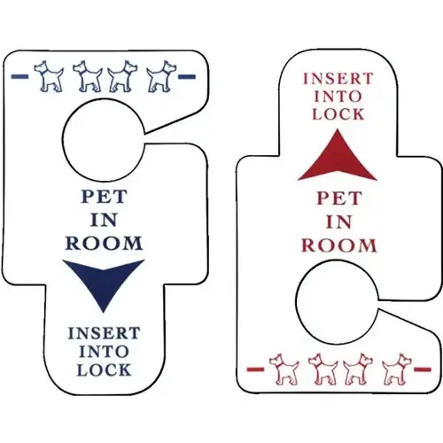 Pet In Room - Do Not Disturb Style Sign - pack of 50 Pet In Room - Do Not Disturb Style Sign - pack of 50