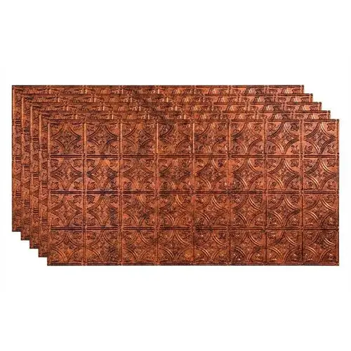 2 ftX4 ft Traditional #1 Glue Up Ceiling Panel Moonstone Copper - pack of 5 2 ftX4 ft Traditional #1 Glue Up Ceiling Panel Moonstone Copper - pack of 5