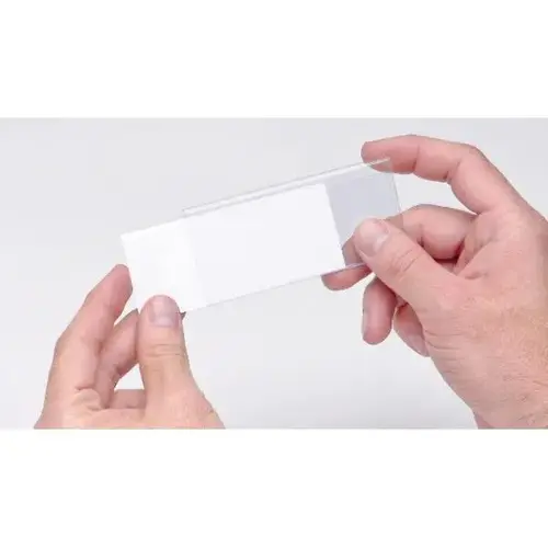 Clear Label Holder With Laser Label Insert - pack of 25 Clear Label Holder With Laser Label Insert - pack of 25