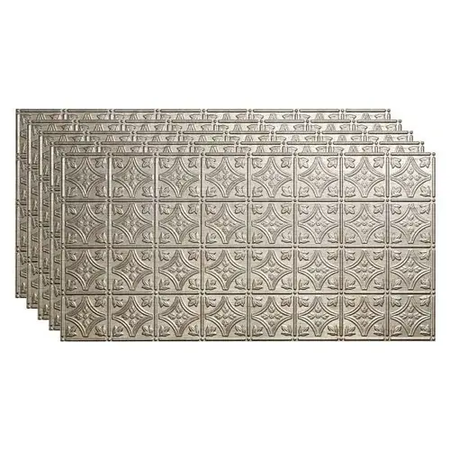 2 ftX4 ft Traditional #1 Glue Up Ceiling Panel, Vintage Metal - pack of 5 2 ftX4 ft Traditional #1 Glue Up Ceiling Panel, Vintage Metal - pack of 5