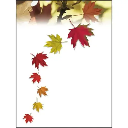 Personalized Welcome Folders, Falling Leaves Design - pack of 100 Personalized Welcome Folders, Falling Leaves Design - pack of 100