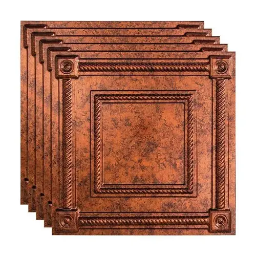 2 ftX2 ft Coffer Lay Ceiling Panel, Moonstone Copper - pack of 5 2 ftX2 ft Coffer Lay Ceiling Panel, Moonstone Copper - pack of 5