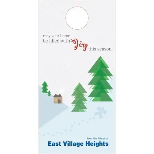 Holiday Door Tag, "filled With Joy" Design - pack of 50 Holiday Door Tag, "filled With Joy" Design - pack of 50