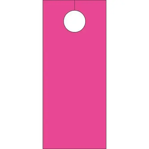Blank Door Knob Cards Pink - pack of 100 Blank Door Knob Cards Pink - pack of 100