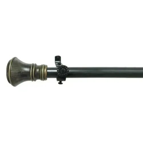 Buono Ii Decorative Rod And Finial Laya 48 To 86" Black/Anodized Bronze - pack of 6 Buono Ii Decorative Rod And Finial Laya 48 To 86" Black/Anodized Bronze - pack of 6