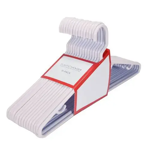 Honey-Can-Do Men'S/Women'S Hanger Shoulder Notch In White - pack of 60 Honey-Can-Do Men'S/Women'S Hanger Shoulder Notch In White - pack of 60
