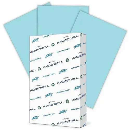 Colors Copy Paper 8.5"X14" 20 Lb Basis Weight Blue - pack of 500 Colors Copy Paper 8.5"X14" 20 Lb Basis Weight Blue - pack of 500