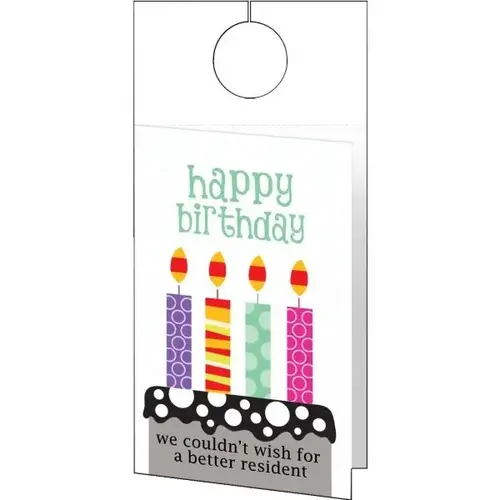 Personalized Softerside Hanging Cards, Beaded Stripe Design - pack of 50 Personalized Softerside Hanging Cards, Beaded Stripe Design - pack of 50