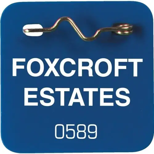 1.75 X 1.75 In Blue Square Custom Vinyl Pool Pass - pack of 100 1.75 X 1.75 In Blue Square Custom Vinyl Pool Pass - pack of 100