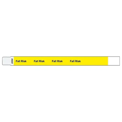Adult Tyvek Alert Wristband 10"X3/4" Fall Risk - pack of 500 Adult Tyvek Alert Wristband 10"X3/4" Fall Risk - pack of 500