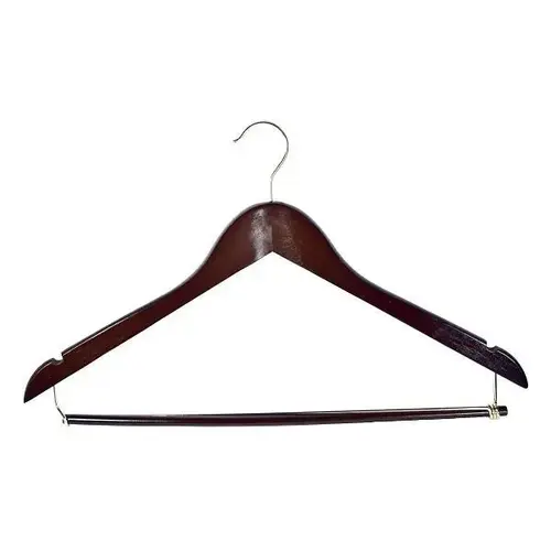 17 X 1/2" Standard Hook Male Hanger, Dark Wood - pack of 100 17 X 1/2" Standard Hook Male Hanger, Dark Wood - pack of 100