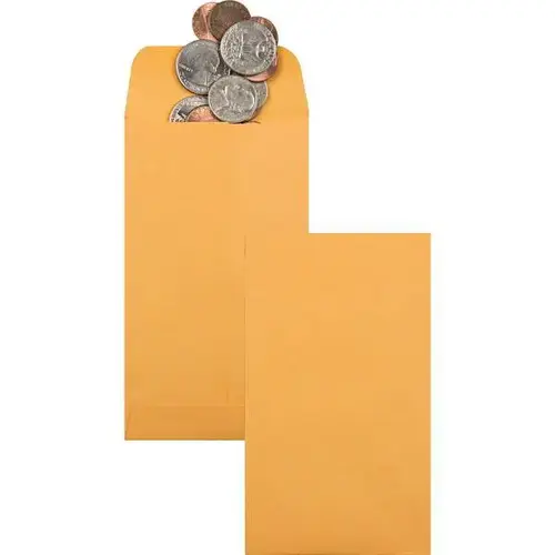 #5 Coin Evelope 3.125"X5.5" Gummed Closure Kraft - pack of 500 #5 Coin Evelope 3.125"X5.5" Gummed Closure Kraft - pack of 500