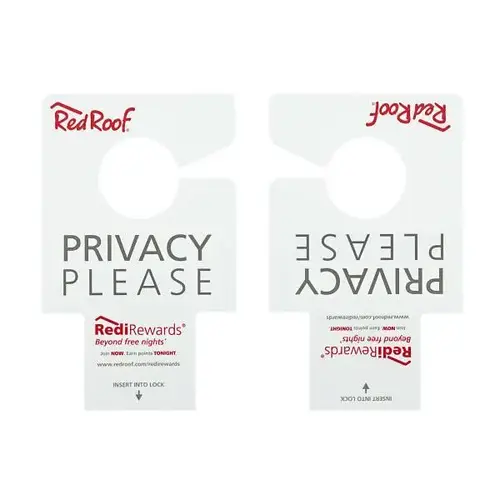 Electronic Red Roof Inn Do Not Disturb - pack of 100 Electronic Red Roof Inn Do Not Disturb - pack of 100