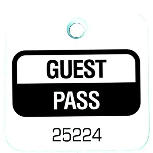 Recreational Guest Pass White - pack of 100 Recreational Guest Pass White - pack of 100