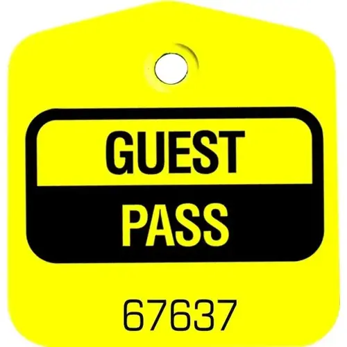 Recreational Guest Pass Yellow - pack of 100 Recreational Guest Pass Yellow - pack of 100