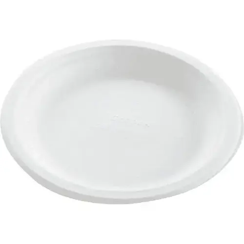 Biodegradable Plate, 8.75", White - pack of 500 Biodegradable Plate, 8.75", White - pack of 500