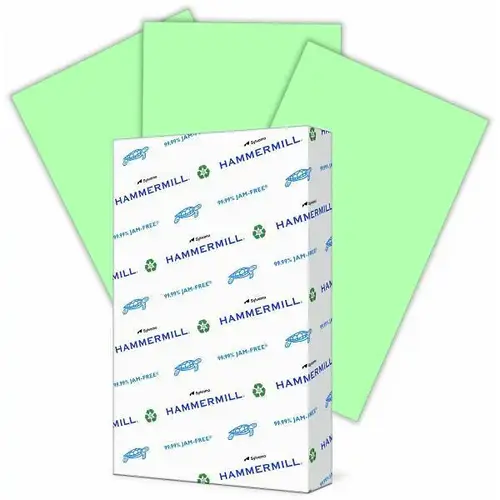 Colors Copy Paper 8.5"X11" 20 Lb Basis Weight Green - pack of 500 Colors Copy Paper 8.5"X11" 20 Lb Basis Weight Green - pack of 500