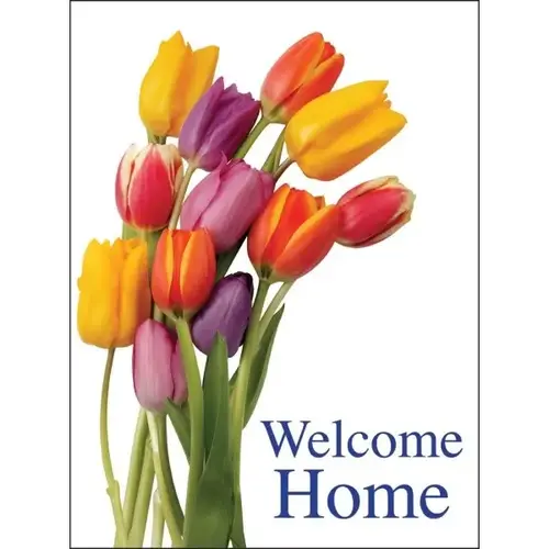 Personalized Greeting Card, Spring Tulips Design Envelope Imprint - pack of 100 Personalized Greeting Card, Spring Tulips Design Envelope Imprint - pack of 100