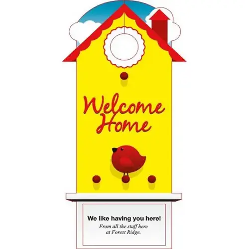Personalized Door Tags, Birdhouse Design - pack of 50 Personalized Door Tags, Birdhouse Design - pack of 50