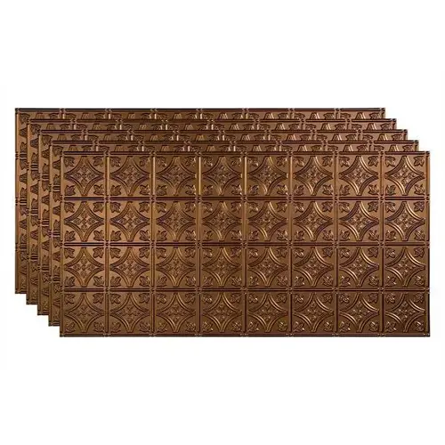 2 ftX4 ft Traditional #1 Glueup Ceiling Panel Oil Rubbed Bronze - pack of 5 2 ftX4 ft Traditional #1 Glueup Ceiling Panel Oil Rubbed Bronze - pack of 5