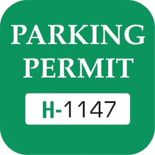 Parking Permit Window Stickers, Green, 1-3/4 X 1-3/4 - pack of 100 Parking Permit Window Stickers, Green, 1-3/4 X 1-3/4 - pack of 100