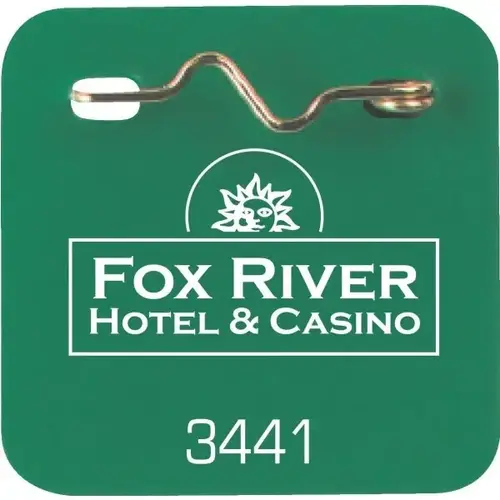 1.75 In. Square Pool Pass (Green) - pack of 100 1.75 In. Square Pool Pass (Green) - pack of 100