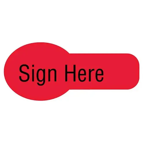 Unimark Spacesaver Flag 3/4"X5/16" Sign Here - pack of 500 Unimark Spacesaver Flag 3/4"X5/16" Sign Here - pack of 500