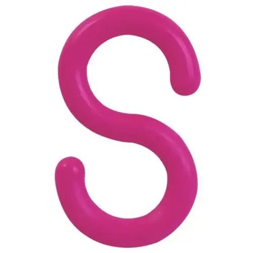 Safety Pink 2 Inch S-Hook - pack of 10 Safety Pink 2 Inch S-Hook - pack of 10