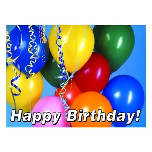 Happy Birthday Greeting Cards W/ Balloons - pack of 50 Happy Birthday Greeting Cards W/ Balloons - pack of 50