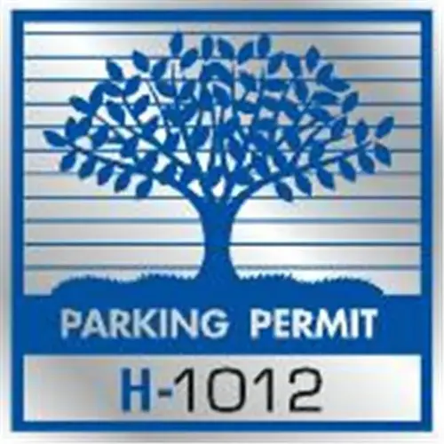Parking Permit Window Stickers, Blue/silver Foil Tree - pack of 100 Parking Permit Window Stickers, Blue/silver Foil Tree - pack of 100