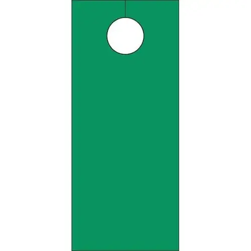 Blank Door Knob Cards Green - pack of 100 Blank Door Knob Cards Green - pack of 100