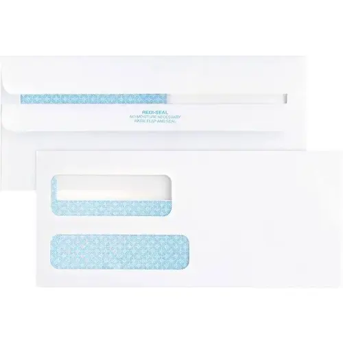 #9 Security Envelope Double Window Peel&seal Wht - pack of 500 #9 Security Envelope Double Window Peel&seal Wht - pack of 500