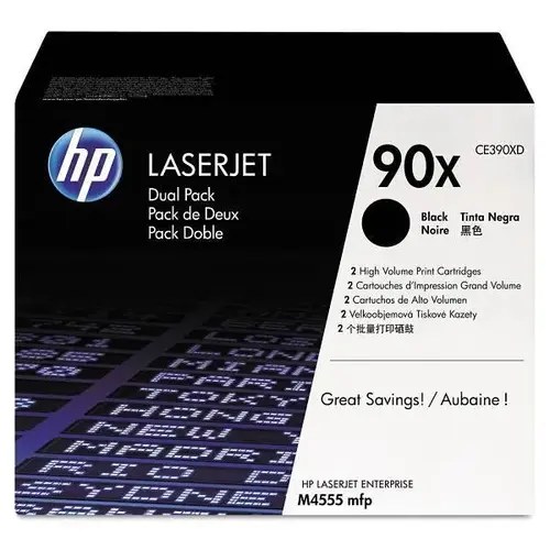 90x High-Yield Black Original Laserjet Toner Cartridges - pack of 2 90x High-Yield Black Original Laserjet Toner Cartridges - pack of 2